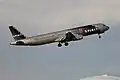 Spirit Airlines Airbus A321 leaving Fort Lauderdale.