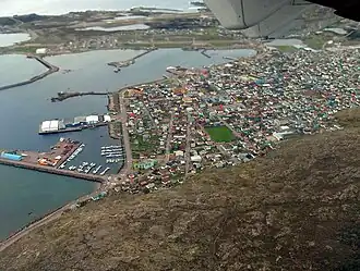 Aerial view of Saint-Pierre