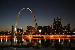 Downtown St. Louis skyline from the east