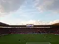 View of the Northam Stand inside St Mary's Stadium, Southampton's ground