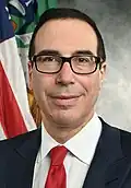 Steven Mnuchin(2017-2021)Born (1962-12-21)December 21, 1962(age 63&nbsp;years, 190&nbsp;days)