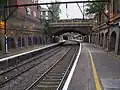 Looking north to Stamford Hill station