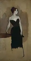 Madame X (Virginie Gautreau) A study done while Sargent was thinking about the strap
