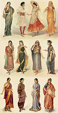 Various kinds of Saris