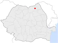 Location of Suceava