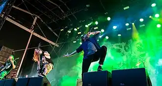 Suicide Silence performing at 2017's Rock am Ring festival.