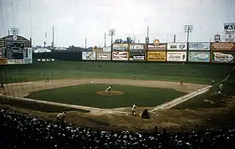 The baseball field at Sulphur Dell