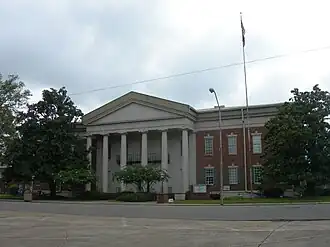 Sunflower County Courthouse in Indianola, Mississippi