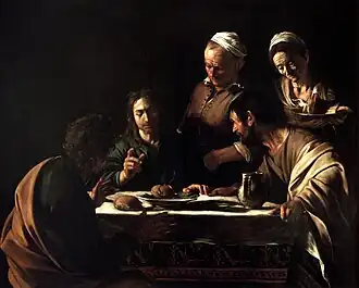 Caravaggio: "Supper in Emmaus"