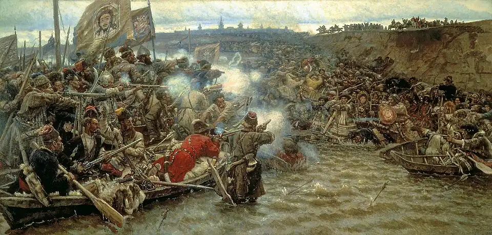 The conquest of Siberia by Yermak
