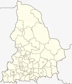 Yekaterinburg is located in Sverdlovsk Oblast