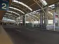 International departures drop off area