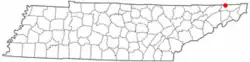 Location of Bloomingdale, Tennessee