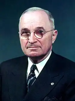 Official portrait of Harry S Truman as president of the United States