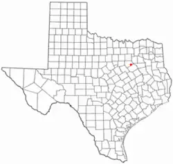 Location of Alma, Texas