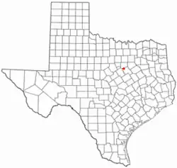 Location of Blum, Texas