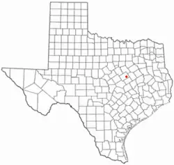Location of Hallsburg, Texas