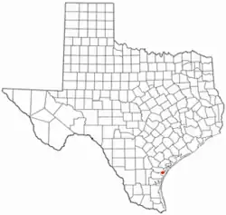Location of Portland, Texas