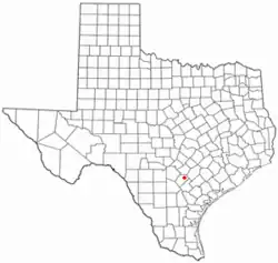 Location of Stockdale, Texas