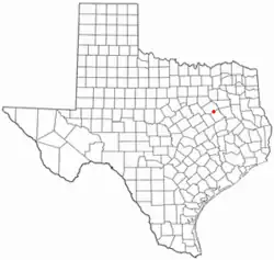 Location of Streetman, Texas