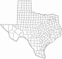 Location of West Tawakoni, Texas