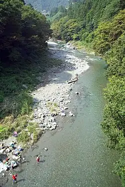 Fishing is popular in Okutama