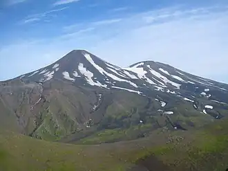 68. Tanaga Volcano is the highest summit of Tanaga Island in the Aleutian Islands.