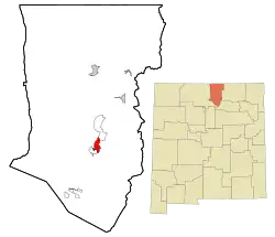 Location of Taos, New Mexico
