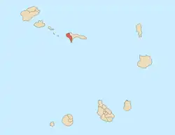 Location of Tarrafal de São Nicolau