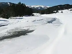 Frozen Têt near Bolquère