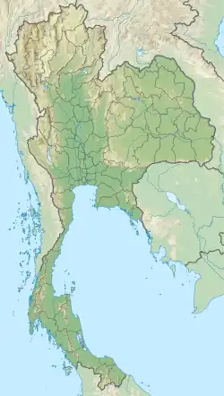 Map showing the location of Kaeng Krachan National Park