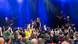 The band performed at the Midgardsblot open-air festival in Norway in the summer of 2025