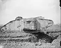 A British heavy tank&nbsp;[en] of World War One.