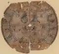 Aztec calendar wheel from about 1545-1546