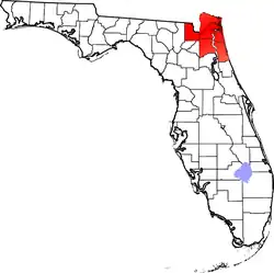 Location of First Coast in the state of Florida