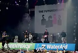 The Futureheads perform at the 2005 Glastonbury Festival.