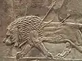 Assyrian Lion Hunt Reliefs are very shallow