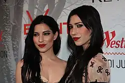 The Veronicas at the Snow White & the Huntsman movie premiere, Sydney, 2012.