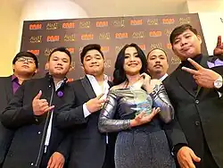 Members of This Band (left to right): Ar-Em Gubat, Melvin Carson, Euwie Loria, Andee Manzano, John Macaranas, and Mikki Galvan.