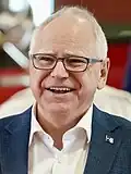 Photographic portrait of Tim Walz
