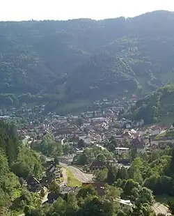 Panoramic view of Todtnau