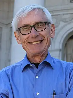 Photographic portrait of Tony Evers