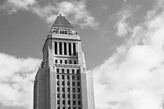 Detailed top of City Hall.