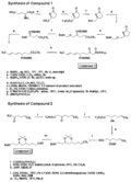 Synthesis of compounds 1 and 2