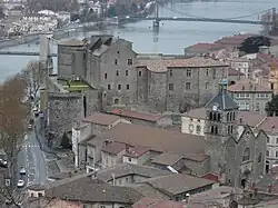 Château of Tournon-sur-Rhône.