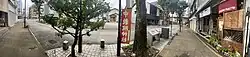 Panoramic view looking outward from the shrine