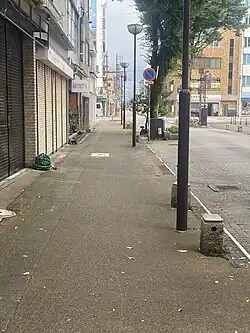Street view of the shrine entrance