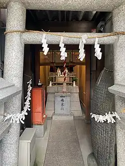 View slightly inside the shrine grounds