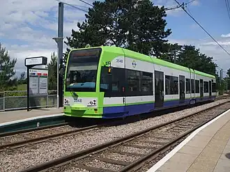 Trams on George Street, Croydon