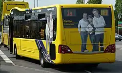 Transdev Yellow Buses Optare Versa rear in 2009